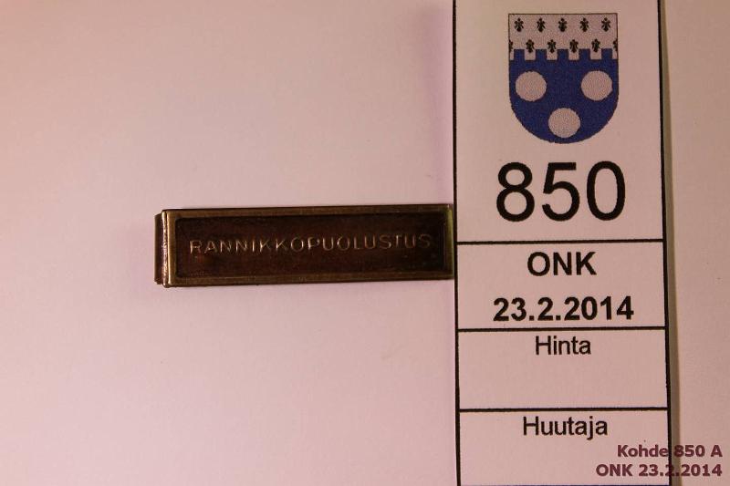 k-0850-a.jpg - Kohde 850, lhthinta: 20 € Rannikkopuolustus, kunto: 8