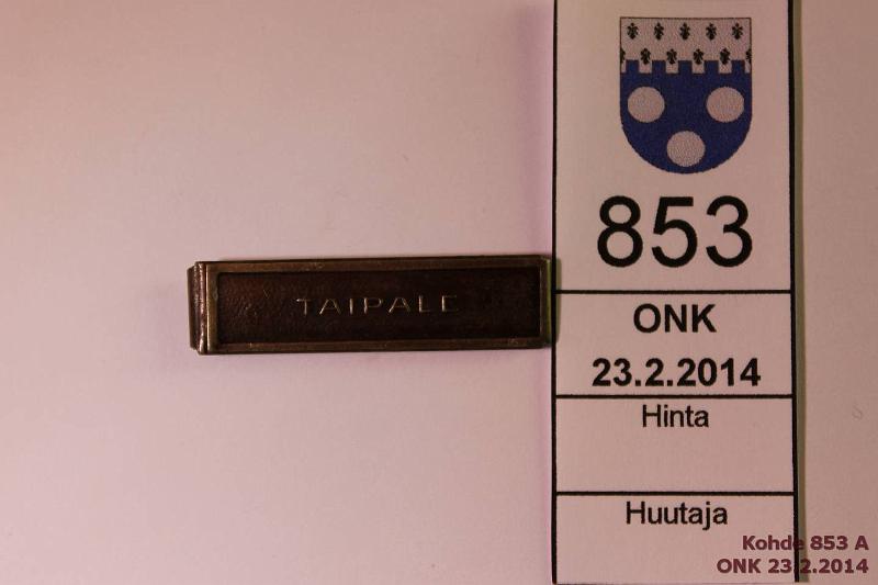 k-0853-a.jpg - Kohde 853, lhthinta: 20 € / myyntihinta: 20 € Taipale, kunto: 8