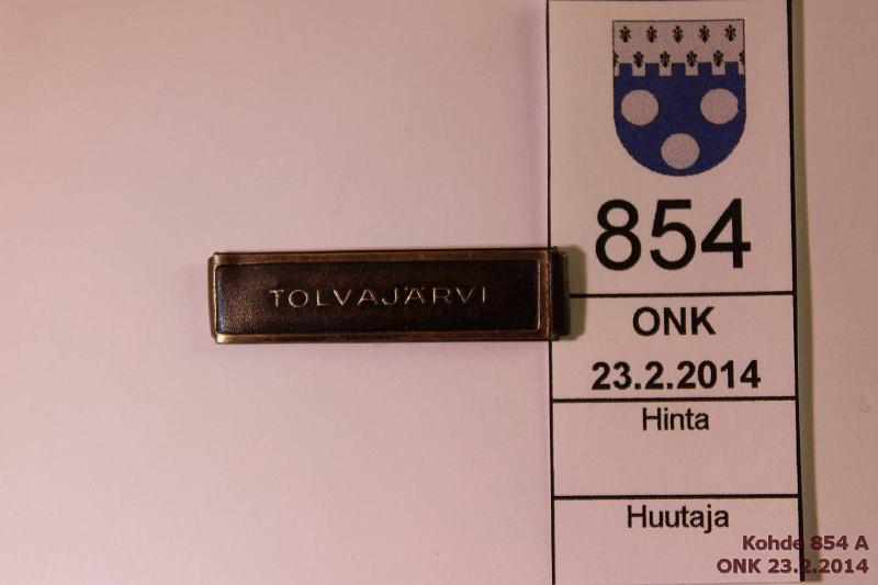 k-0854-a.jpg - Kohde 854, lhthinta: 20 € Tolvajrvi, kunto: 8