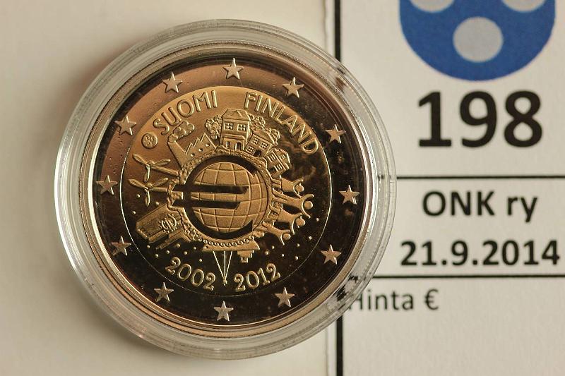 k-0198-a.jpg - Kohde 198, lhthinta: 5 € / myyntihinta: 13 € 2012 Proof, Euro 10v, kapseli, tod., kunto: 10