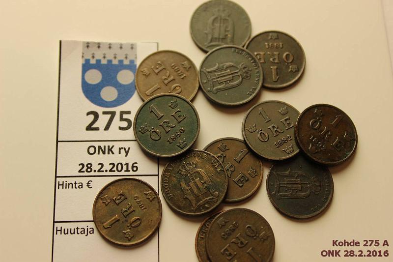 k-0275-a.jpg - Kohde 275, lhthinta: 40 € / myyntihinta: 48 € 1 re (13) 1876-92 Br, 1876-84 kaikki v:t, 1889-92 kaikki v:t, kunto: 4-7