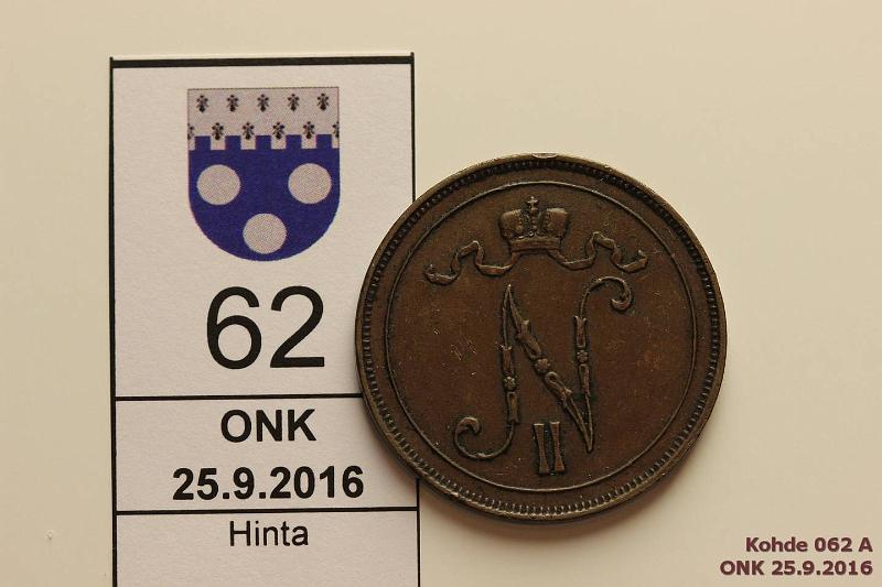 k-0062-a.jpg - Kohde 62 (kuva 1/2), lhthinta: 5 € / myyntihinta: 11 € 10 p 1913 Prvja, kunto: 5/6