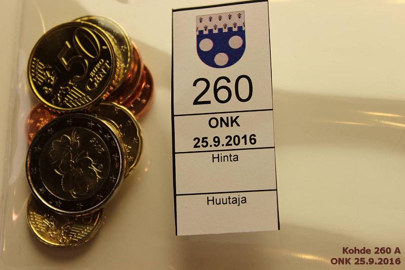 k-0260-a.jpg - Kohde 260, lhthinta: 12 € / myyntihinta: 15 € 1 s - 2 € 2015 (8) Suomi 2015 tysi sarja 1c-2€ rullista, pieni painos, kunto: 9