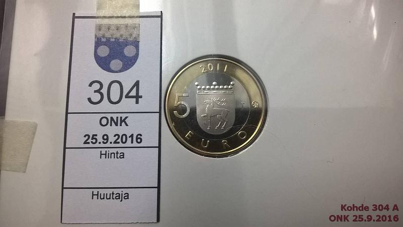 k-0304-a.jpg - Kohde 304, lhthinta: 8 € / myyntihinta: 8 € 5 € 2010 Ahvenanmaa Proof, kortissa, kunto: 10