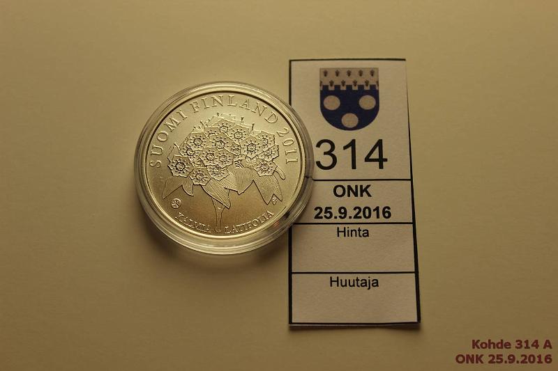 k-0314-a.jpg - Kohde 314, lhthinta: 15 € / myyntihinta: 17 € 10 € 2011 Ag, BU, Kalm, kapseli, kunto: 9