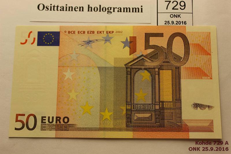 k-0729-a.jpg - Kohde 729, lhthinta: 250 € Italia 4/1/S/J14 S09180255778 Dui J014 C3, osittainen hologrammi, harvinainen!, kunto: 9