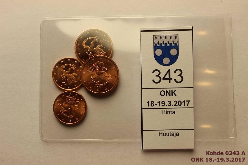 k-0343-a.jpg - Kohde 343, lhthinta: 10 € / myyntihinta: 13 € 1 - 2 s 2001-02 (4) Suomi 1+2s 2001 ja 2002, vaikeimmat vuodet, kunto: 9