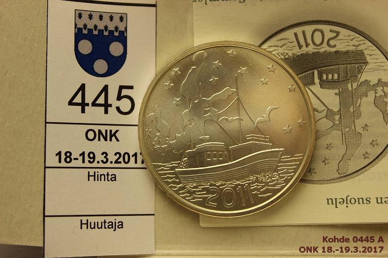 k-0445-a.jpg - Kohde 445, lhthinta: 25 € / myyntihinta: 25 € 20 € 2011 Ag, BU, Itmeren suojelu, pahvikotelo, tod, kunto: 9