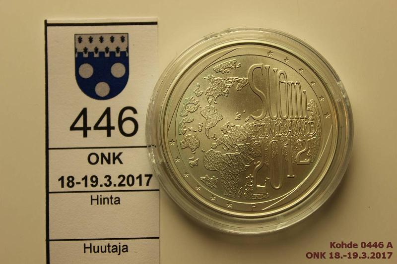 k-0446-a.jpg - Kohde 446, lhthinta: 25 € / myyntihinta: 29 € 20 € 2012 Ag, BU, Tasa-arvo ja suvaitsevaisuus, kapseli, kunto: 9