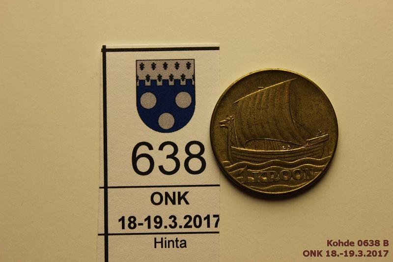 k-0638-b.jpg - Kohde 638 (kuva 2/2), lhthinta: 8 € / myyntihinta: 8 € Eesti 1 kr 1934 KM#16 AlBr, hieman patinaa, kunto: 7/8