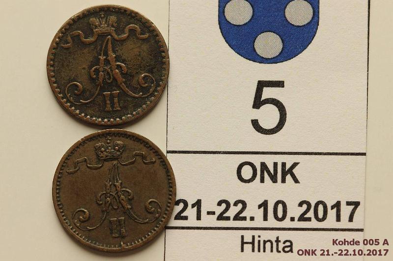 k-0005-a.jpg - Kohde 5 (kuva 1/2), lhthinta: 10 € / myyntihinta: 27 € 1 p 1867, -74, kunto: 3, 5