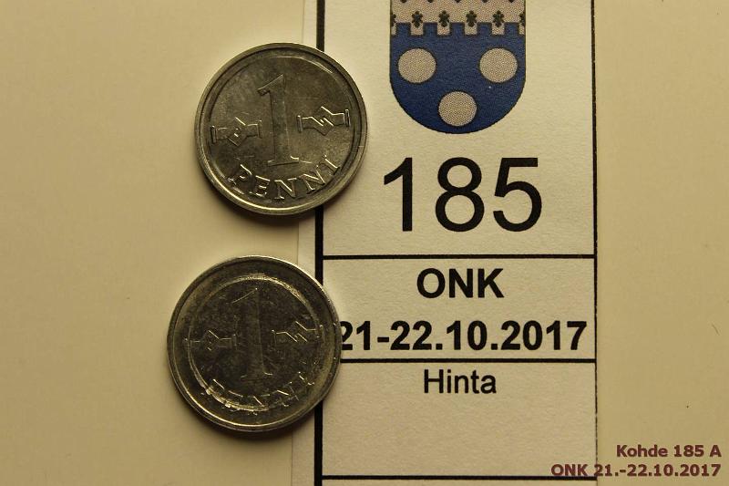 k-0185-a.jpg - Kohde 185, lhthinta: 5 € / myyntihinta: 9 € 1 p 1971, -79 Al, molemmissa ylimrinen keh, kunto: 7