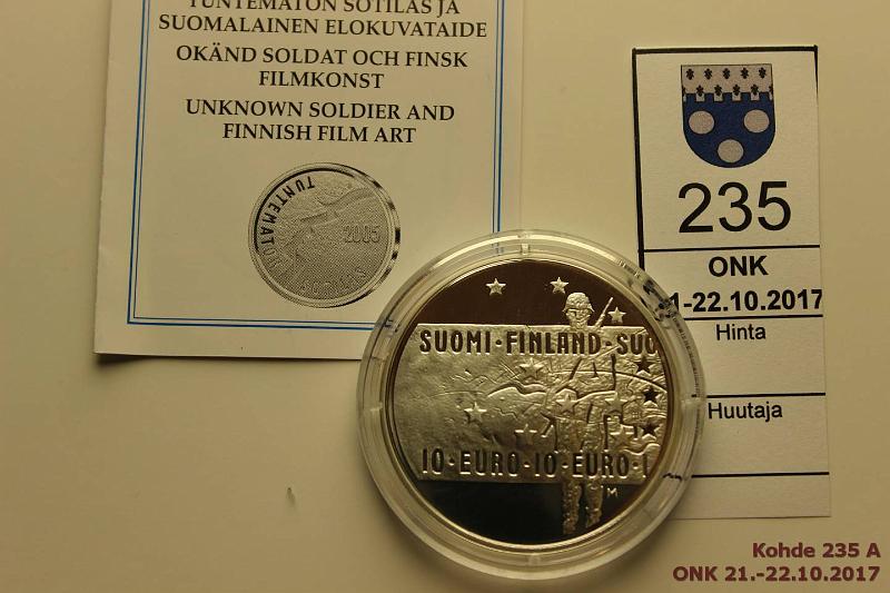 k-0235-a.jpg - Kohde 235, lhthinta: 14 € / myyntihinta: 14 € 10 € 2005 Ag, Proof, Tuntematon kapselissa, tod., kunto: 10