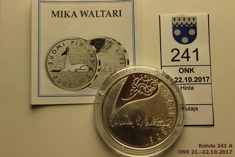 k-0241-a.jpg - Kohde 241, lhthinta: 14 € / myyntihinta: 14 € 10 € 2008 Ag, Proof, Waltari kapselissa, tod., kunto: 10