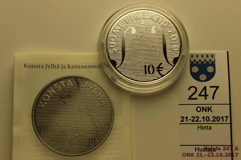 k-0247-a.jpg - Kohde 247, lhthinta: 14 € / myyntihinta: 15 € 10 € 2010 Ag, Proof, Jylh kapselissa, tod., kunto: 10