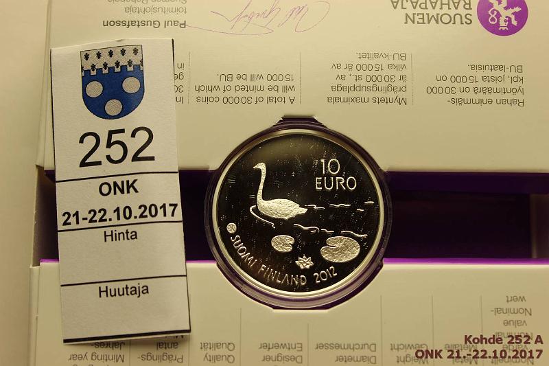 k-0252-a.jpg - Kohde 252, lhthinta: 14 € / myyntihinta: 19 € 10 € 2012 Ag, Proof, Wigstrm laatikossa vikaa, tod., kunto: 10