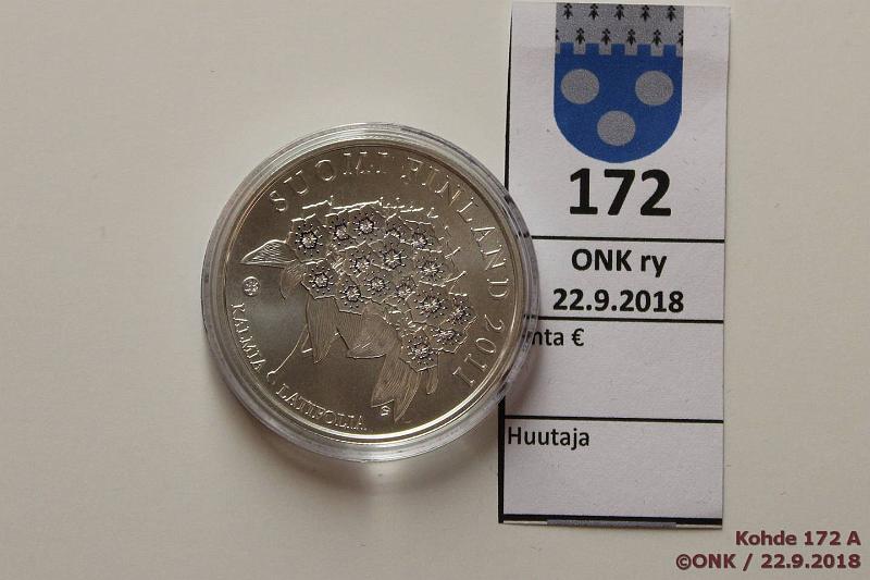 k-0172-a.jpg - Kohde 172, lhthinta: 12 € / myyntihinta: 17 € 10 2011 Ag, BU, Kalm, kapseli, kunto: 9