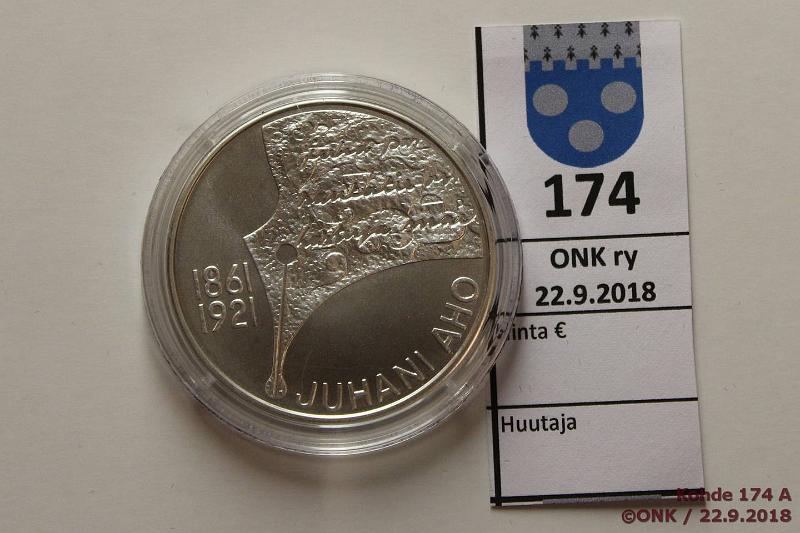 k-0174-a.jpg - Kohde 174, lhthinta: 12 € / myyntihinta: 12 € 10 2011 Ag, BU, Aho, kapseli, kunto: 9