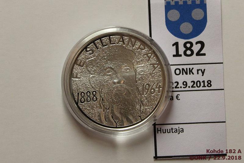 k-0182-a.jpg - Kohde 182, lhthinta: 15 € / myyntihinta: 21 € 10 2013 Ag, Proof, Sillanp, kapseli, kunto: 9