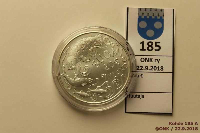 k-0185-a.jpg - Kohde 185, lhthinta: 25 € / myyntihinta: 32 € 20 € 2011 Ag, BU, Itmeren suojelu, kapseli, kunto: 9