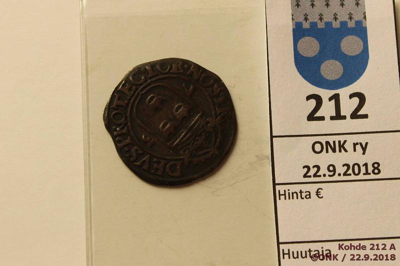 k-0212-a.jpg - Kohde 212, lhthinta: 30 € / myyntihinta: 30 € 2 re 1573 MB#151.2 Ag, Johann III, ZR, rv, kunto: 5