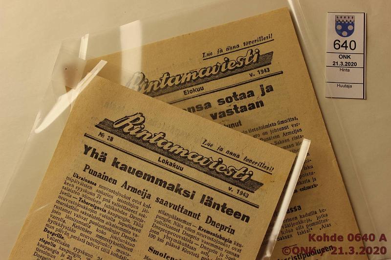 k-0640-a.jpg - Kohde 640, lhthinta: 20 € / ei tarjouksia Lentolehtinen (2) 1943 Venlisten sotapropagandaa: Rintamaviesti 38 Yh kauemmaksi lnteen; 34 Italian kansa sotaa ja fasismia vastaan, kunto: 7-8