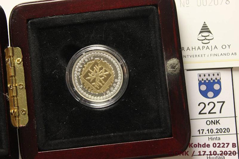 k-0227-b.jpg - Kohde 227 (kuva 2/2), lhthinta: 200 € / myyntihinta: 255 € 50 € 2003 Au/Ag, Proof, 5,175g/5,4575g, Rahataide, kotelo, tod, kunto: 10