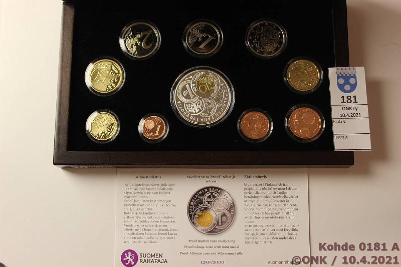 k-0181-a.jpg - Kohde 181, lhthinta: 35 € / myyntihinta: 35 € 2010 Proof, Ag-jetoni, laatikko, tod., kunto: 10