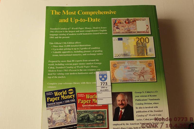 k-0773-b.jpg - Kohde 773 (kuva 2/2), lhthinta: 10 € / myyntihinta: 10 € World Papermoney 2007 Modern issue 1961-2007, 13. painos, kunto: 9