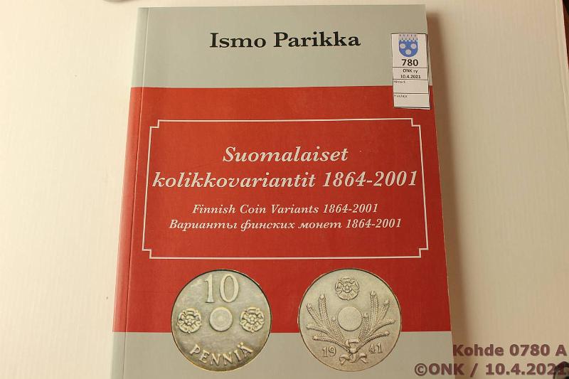 k-0780-a.jpg - Kohde 780, lhthinta: 10 € / myyntihinta: 22 € Parikka 2012 Suomalaiset kolikkovariantit, kunto: 9