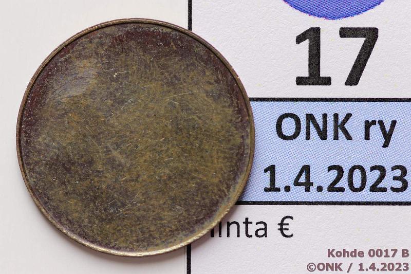 k-0017-b.jpg - Kohde 17 (kuva 2/2), lhthinta: 4880 € / ei tarjouksia 2 p 1866 Koeraha, ei helmireunaa, taustapuoli lymtt. Ex Holmasto 148 kohde 156. Kts SNY kerilijn opas 2023 s. 217, kunto: 7