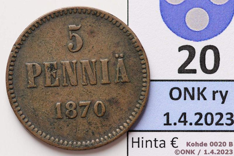 k-0020-b.jpg - Kohde 20 (kuva 2/2), lhthinta: 15 € / ei tarjouksia 5 p 1870, kunto: 3/4