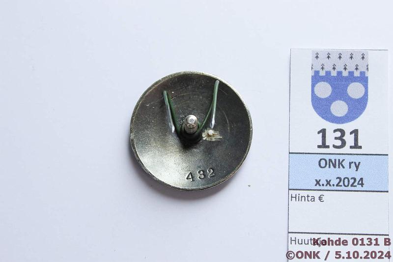 k-0131-b.jpg - Kohde 131 (kuva 2/2), lhthinta: 20 € / myyntihinta: 20 € Sk 2. lk tunn.merkki n:o 432, mutteri puuttuu, kunto: 7