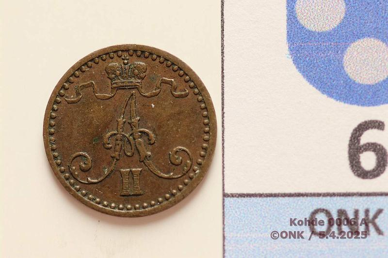 k-0006-a.jpg - Kohde 6 (kuva 1/2), lhthinta: 40 € 1 p 1869 SNY 5.1.1, kunto: 6