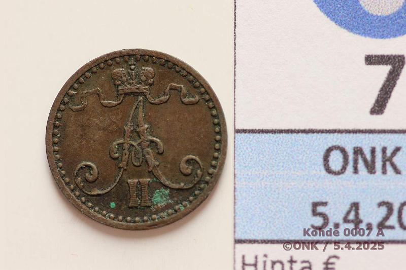 k-0007-a.jpg - Kohde 7 (kuva 1/2), lhthinta: 75 € 1 p 1870, kunto: 4/5