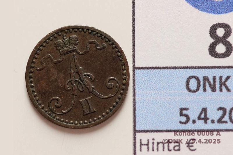 k-0008-a.jpg - Kohde 8 (kuva 1/2), lhthinta: 85 € 1 p 1870, kunto: 5/6