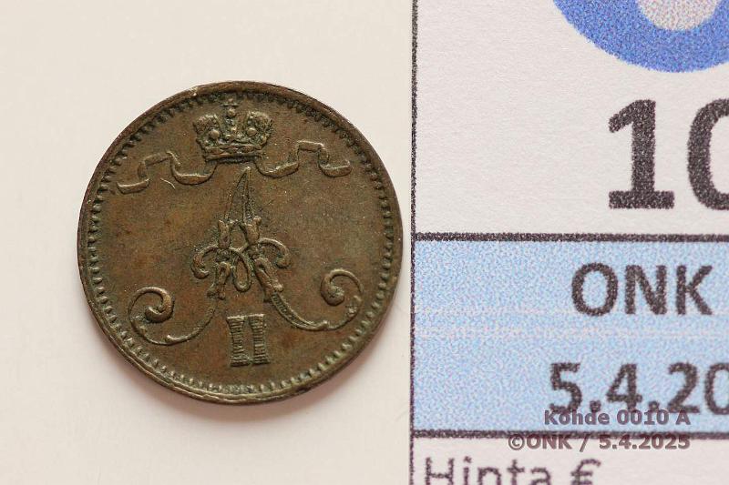 k-0010-a.jpg - Kohde 10 (kuva 1/2), lhthinta: 40 € 1 p 1872, kunto: 6