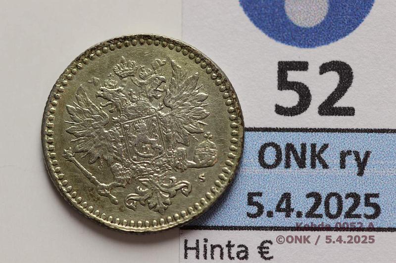 k-0052-a.jpg - Kohde 52 (kuva 1/2), lhthinta: 500 € 50 p 1868 Ag. Poikkeuksellinen kunto tlle v:lle!, kunto: 6/7