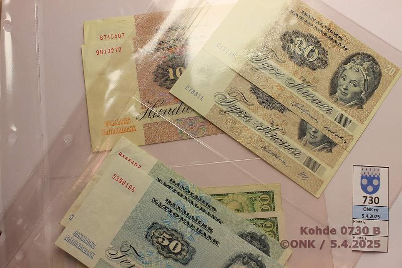 k-0730-b.jpg - Kohde 730 (kuva 2/3), lhthinta: 30 € Kansio (29) Ruotsi 5k -77(2); 10k -75, -77, -79, -84, -90; 20k -91-95(4); 50k -74, -78; 100k -78, -88; 500k -85. Tanska 20(2), 50(2) ja 100k(3) serie 1972. Islanti 100k -61, -86. Norja 10k -69; 50k -71, -82, -83, kunto: 3-7