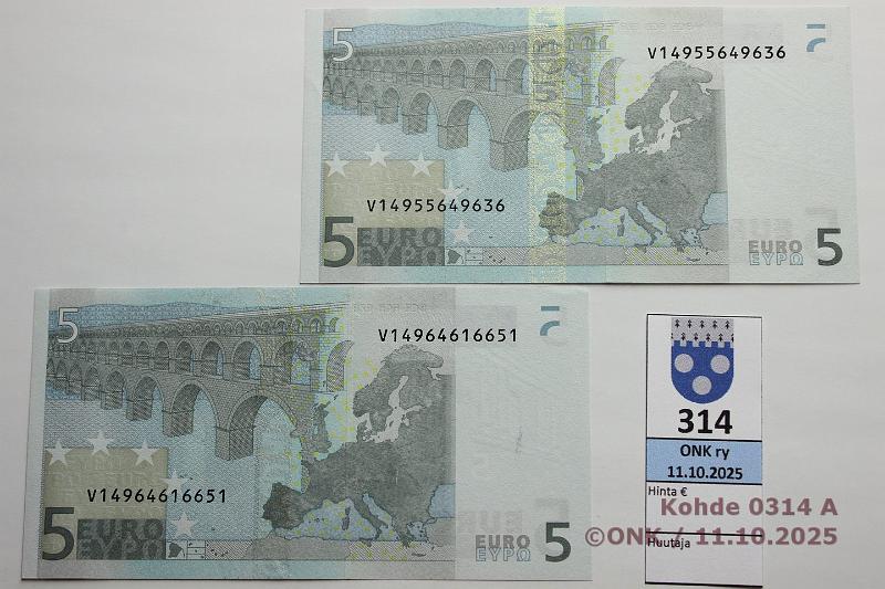 k-0314-a.jpg - Kohde 314 (kuva 1/2), lhthinta: 18 € / ei tarjouksia Espanja (2) 1/2/V/M12 V14964616651 M012 E6 Tri, V14955649636 M012 C3 Tri, var A, kunto: 8, 9