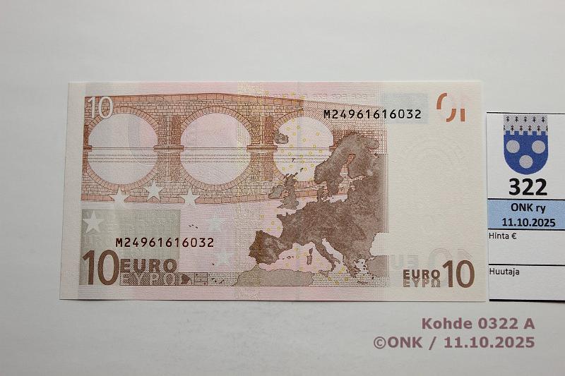 k-0322-a.jpg - Kohde 322, lhthinta: 20 € / myyntihinta: 20 € Portugali 2/2/M/U8 M24961616032 U008 H2 Tri, painuma, kunto: 9