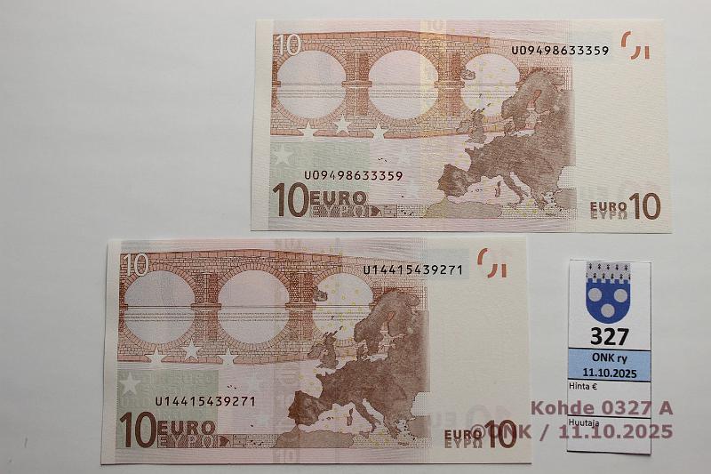 k-0327-a.jpg - Kohde 327, lhthinta: 50 € / ei tarjouksia Ranska (2) 2/2/U/L17,20 U14415439271 L017 F2 Tri, U09498633359 L020 A2 Tri, kunto: 9