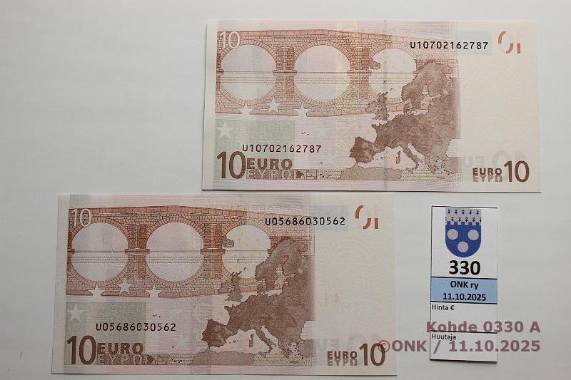 k-0330-a.jpg - Kohde 330, lhthinta: 40 € / ei tarjouksia Ranska (2) 2/2/U/L26,27 U10702162787 L026 B2 Tri, U05686030562 L027 E1 Tri, kunto: 9