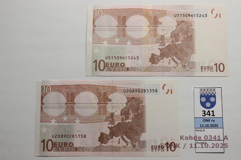 k-0341-a.jpg - Kohde 341, lhthinta: 42 € / ei tarjouksia Ranska (2) 2/2/U/L50,52 U51509615243 L050 C3 Tri, U20890285358 L052 B3 Tri, kunto: 9
