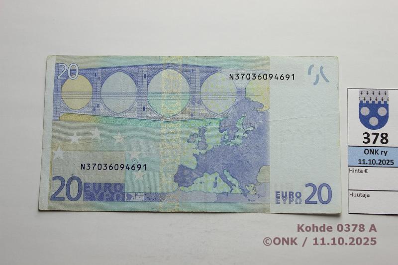 k-0378-a.jpg - Kohde 378, lhthinta: 35 € / ei tarjouksia Itvalta 3/2/N/F3 N37036094691 F003 G3 Tri, matta, kunto: 4