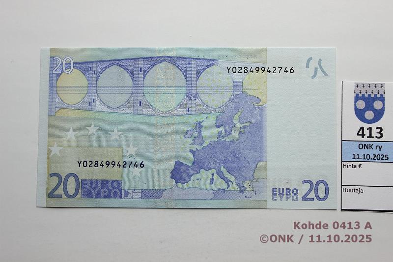 k-0413-a.jpg - Kohde 413, lhthinta: 35 € / ei tarjouksia Kreikka 3/2/Y/N6 Y02849942746 N006 A2 Tri, viiran painumat, kunto: 9