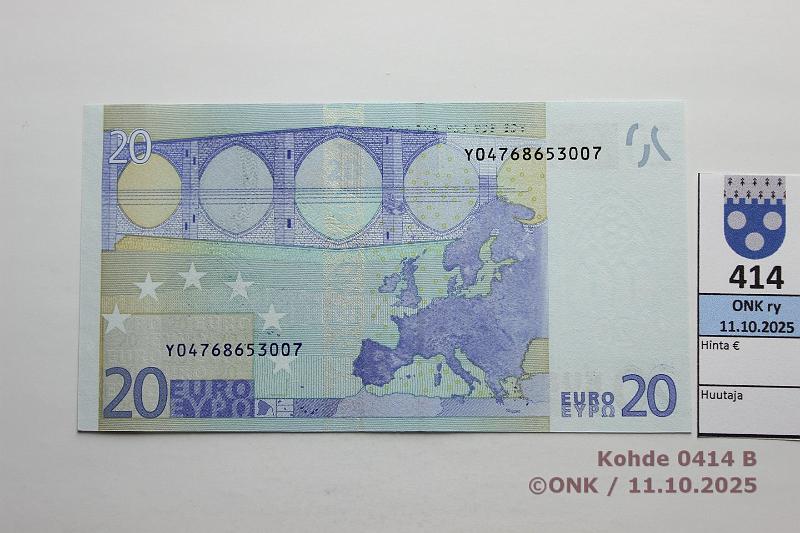 k-0414-b.jpg - Kohde 414 (kuva 2/2), lhthinta: 45 € / ei tarjouksia Kreikka 3/3/Y/N7 Y04768653007 N007 G6 Dra, kunto: 9