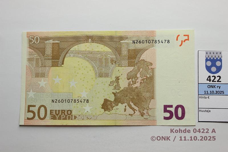 k-0422-a.jpg - Kohde 422, lhthinta: 85 € / ei tarjouksia Itvalta 4/1/N/F1 N26010785478 F001 F2 Dui, matta, kunto: 6