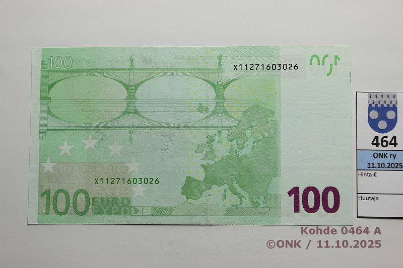 k-0464-a.jpg - Kohde 464 (kuva 1/2), lhthinta: 135 € / ei tarjouksia Saksa 5/3/X/R3 X11271603026 R003 D1 Dra, kulmataitos, painumia, kunto: 8