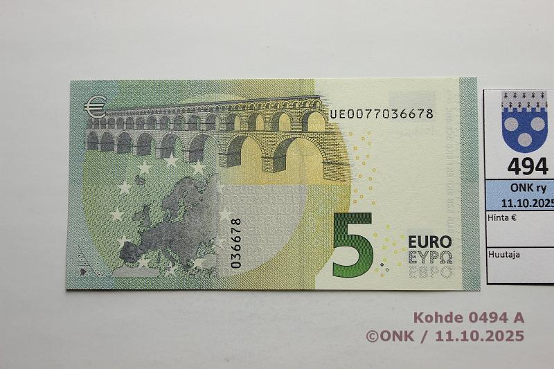 k-0494-a.jpg - Kohde 494, lhthinta: 8 € / myyntihinta: 8 € Ranska 1/3/U4 UE0077036678 U004 A5 Dra, kunto: 9